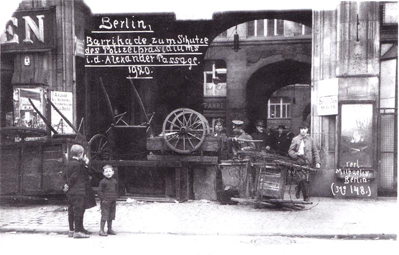 Barrikade Berlin 1920